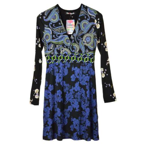 Desigual Virágmintás Női Ruha - Hosszú Ujjú - M