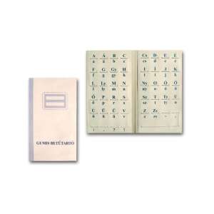 Gumis betűtartó, Briefhalter für Papierbuchstaben, Alphabet-Halter - WaliSec