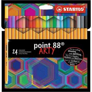 Комплект от 24 иглени флумастера Stabilo Point 88&amp;#039; Arty 0,4 мм комплект от 24 цвята STABILO 8824/1-20