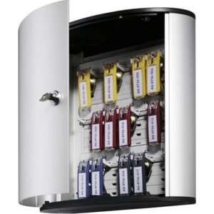 Durable abschließbarer Schlüsselschrank für 18 Schlüssel, Silber - Schlüsselkästen