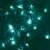 Deco LED Christmas string lights, turquoise, 50 LEDs, indoor use, close-up