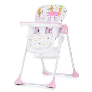 Chipolino Maxi multifunkciós etetőszék Orchid, fehér és rózsaszín baba etetőszék színes mintával - Chipolino