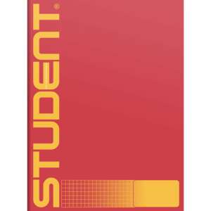 Bilježnica Ico Student A4 u kvadrat, 32 stranica, crvena - ICO