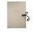 Esselte A3 drawing folder, natural cardboard, with black ribbon closure, front view