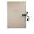 Esselte A3 drawing folder, natural cardboard, with black ribbon closure, front view