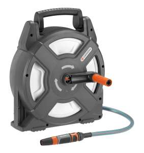 Gardena City Gardening Terrace Hose Reel Set, grey, 10m hose, compact and portable, ideal for balconies, terraces, and small gardens - Hose Reel