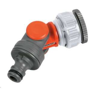 Gardena swivel tap connector, 1/2 inch, grey and orange, for connecting a garden hose to a tap - Connector and Accessory