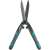Gardena PrecisionCut hedge shears, black and blue handles, white background