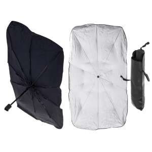 Parasolar Auto tip umbrela pentru parbriz, dimensiune 78 x 130 cm, culoare neagra 59147051 Regenschirme