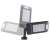 Solar powered motion sensor wall light with remote control, showing adjustable angle