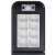 Close-up of the LED lights of the solar powered street light with motion sensor and remote control, 128 LED, black