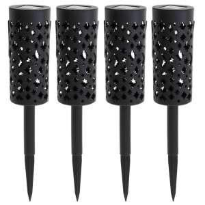 Set 4 lampi solare de gradina cu picior si agatatoare tip "Felinar" cu LED