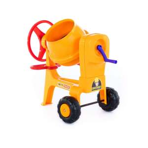 Wader toy cement mixer, yellow, red, blue, black, for kids, construction toy - Wader
