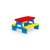 Dolu picnic table for kids, red, blue, yellow, outdoor play, indoor play