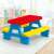 Dolu picnic table for kids, red, blue, yellow, outdoor play, indoor play