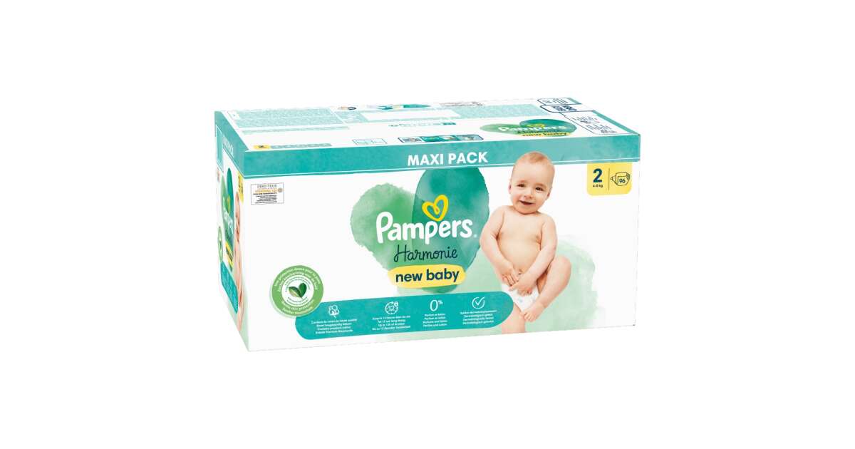 PAMPERS HARMONIE NAPPIES Size 3 (6 to 10kg) - 80 Changes