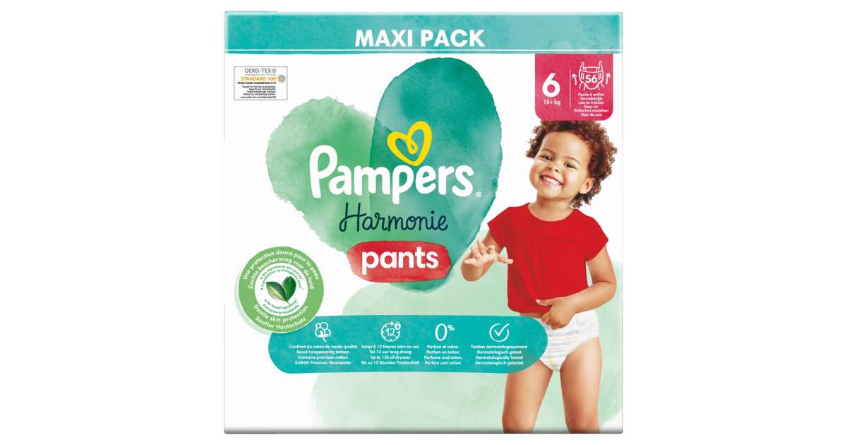 Pampers Baby-Dry Nappy Pants Size 3 (Total 26 Easy Changes)