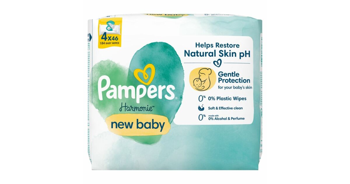 Pampers Harmonie New Baby wet wipes 3x184pcs