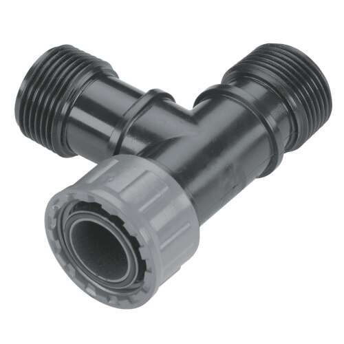 Gardena T-piece connector for valve, 1x1 inch