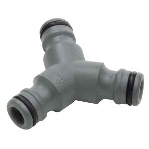 Gardena Y-piece connector, grey, for connecting two hoses - Connector and Accessory