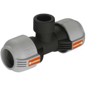Conector Gardena T-elem 32 mmx3/4 pentru conectarea aspersoarelor de-a lungul conductei - Accesorii irigare