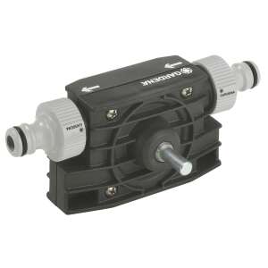 Gardena Bohrpumpe, schwarz und grau, mit zwei Anschlüssen - Pumpen-Zubehör