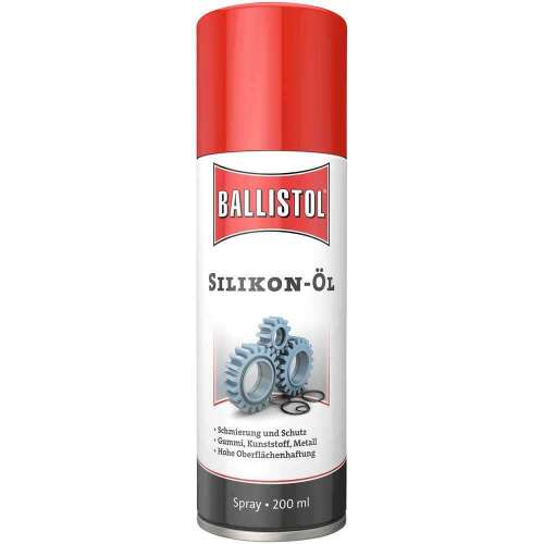 Ballistol szilikon olaj spray, 200 ml, gumi, műanyag és fém kenésére és védelmére