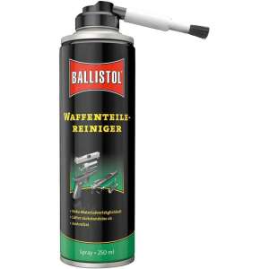 Ballistol fegyveralkatrész-tisztító, 250 ml-es spray a fegyveralkatrészek tisztításához, eltávolítja a szennyeződést és a zsírt, minden fémhez biztonságos - Ballistol