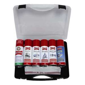 Ballistol fegyverápoló szett 6 különböző spray-vel, tisztító kendővel és hordtáskával - Ballistol