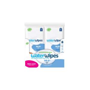 WaterWipes Biodegradable Törlőkendő On The Go Karton 16x28db 59176477 WaterWipes Törlőkendő
