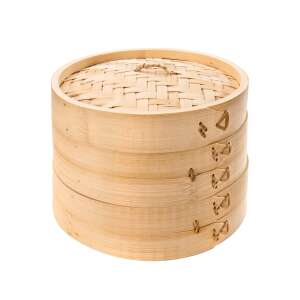 NIKKO Bamboo Steamer 20 cm, 2 Tier - Tescoma