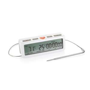 ACCURA Digitaler Backofenthermometer mit Timer, weiß, Edelstahlsonde - Tescoma