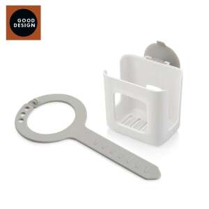 PURO Sponge Holder, white, gray, kitchen sink organizer, dish sponge holder, sink accessories, kitchen accessories - Kitchen Utensils & Gadget