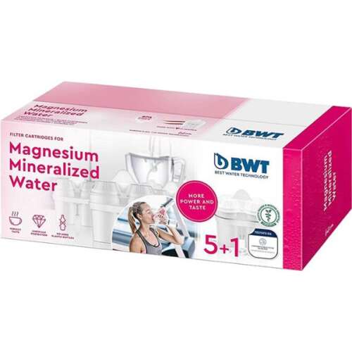 BWT Magnesium Mineralized Water Filter Cartridges, 5+1 pack, for healthier and tastier water