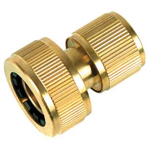 HECHT 08029C brass hose connector, 3/4 inch - Connector and Accessory