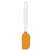 Fiskars Functional Form orange silicone spatula with white handle