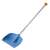 Fiskars 1001421 snow shovel, blue plastic snow shovel with aluminum handle