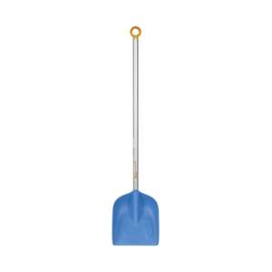 Fiskars 1001421 blue plastic snow shovel with silver handle - Fiskars