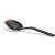 Fiskars Functional Form slotted spoon, black with orange silicone edge, for easy scooping and draining