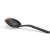 Fiskars Functional Form slotted spoon, black with orange silicone edge, for easy scooping and draining