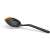 Fiskars Functional Form slotted spoon, black with orange silicone edge, for easy scooping and draining