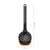 Fiskars Functional Form slotted spoon, black with orange silicone edge, for easy scooping and draining