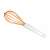 Fiskars Functional Form silicone whisk, white handle, orange wires