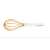 Fiskars Functional Form silicone whisk, white handle, orange wires
