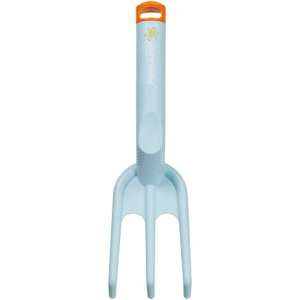 Fiskars Inspiration™ light blue hand cultivator, perfect for planting and weeding in small gardens and flower pots - Fiskars