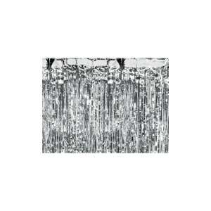 Kurtyna imprezowa, srebrna, 90x250 cm. uniwersalny 61655269 - Rekwizyty imprezowe