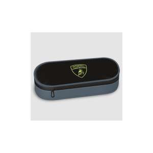 Ars Una Lamborghini pencil case, black and grey, with zipper - Ars Una