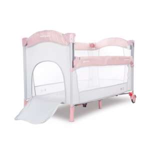 Sun Baby Multifunkciós Utazóágy #rózsaszín-szürke