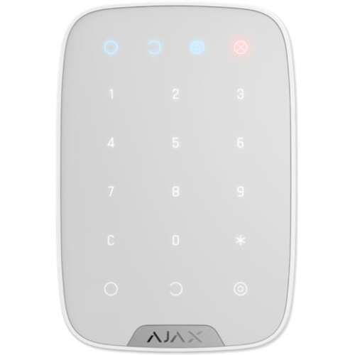 Ajax Keypad Plus WH fehér proxy olvasós vezetéknélküli kezelő