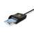 Axagon CRE-SM3SD USB Smart Card & SD/microSD/SIM card FlatReader, fekete kártyaolvasó cseh személyi igazolvánnyal